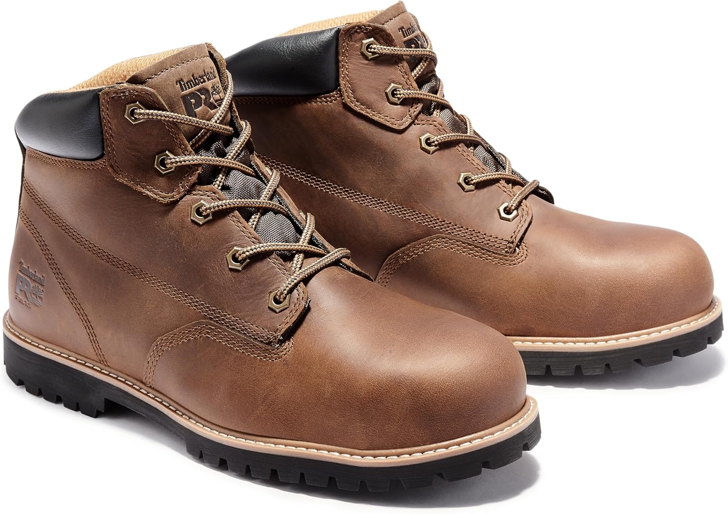 Timberland PRO Men’s Gritstone 6 Inch Steel Safety Toe Industrial Work Boot(Brown)