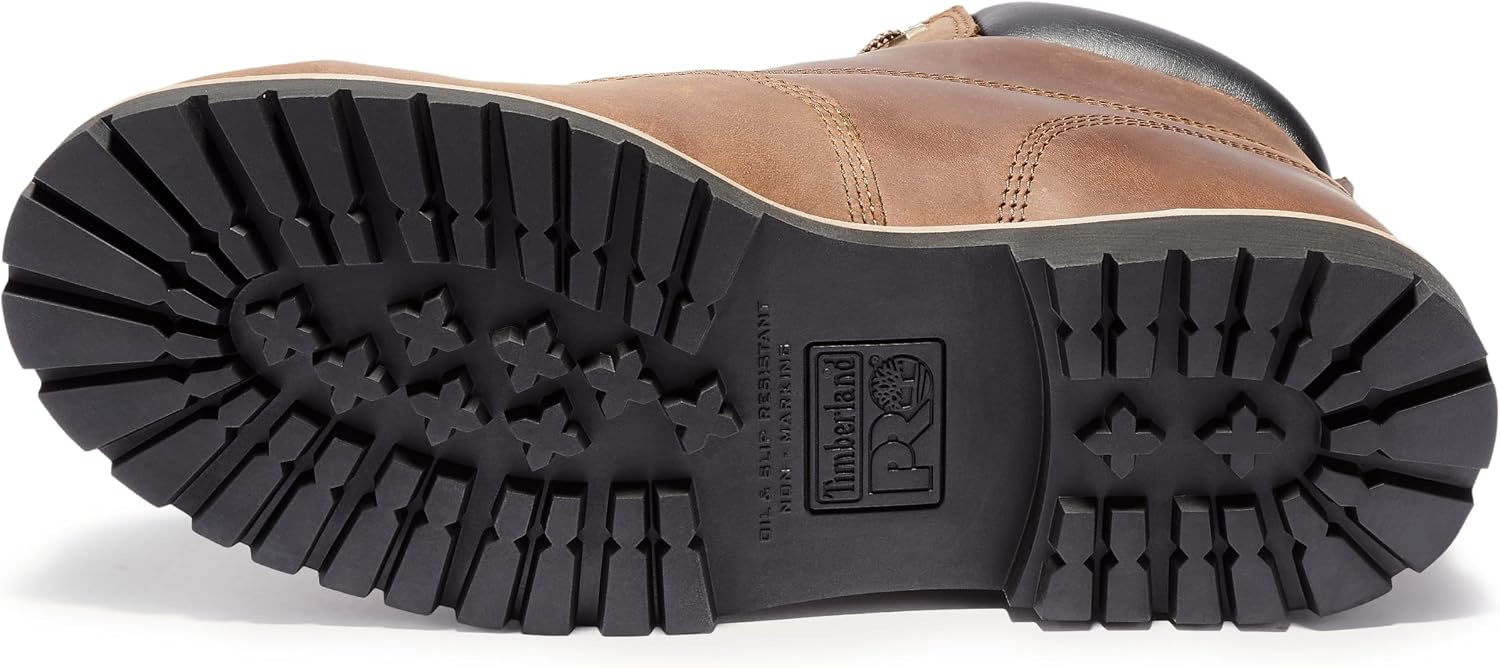 Timberland PRO Men’s Gritstone 6 Inch Steel Safety Toe Industrial Work Boot(Brown)