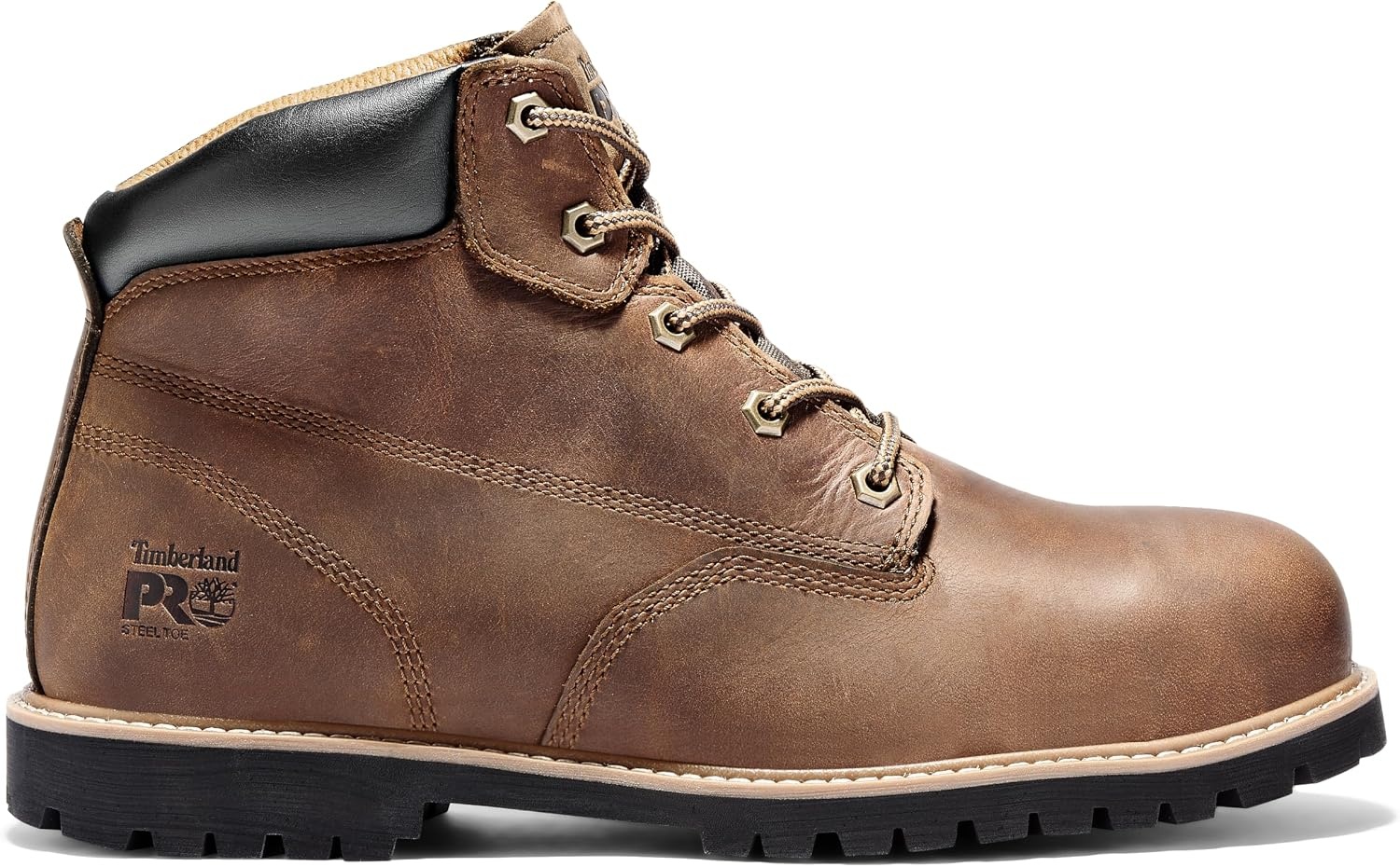 Timberland PRO Men’s Gritstone 6 Inch Steel Safety Toe Industrial Work Boot(Brown)