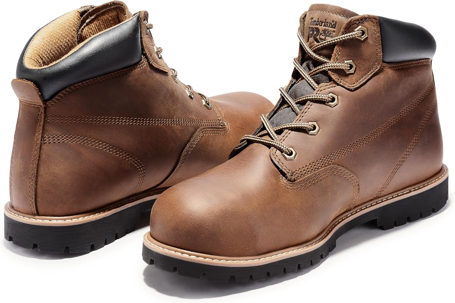 Timberland PRO Men’s Gritstone 6 Inch Steel Safety Toe Industrial Work Boot(Brown)