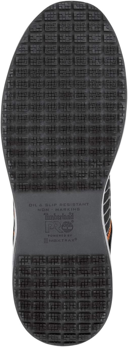 Timberland PRO Powerdrive, Men’s, Comp Toe, EH, MaxTrax Slip Resistant Low Athletic(Black/Orange)