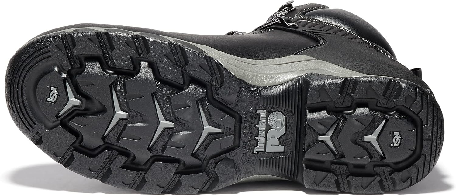 Timberland PRO Men’s Hypercharge 6 Inch Composite Safety Toe Waterproof Industrial Work Boot(Black V1)