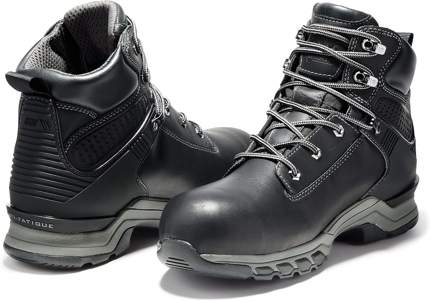 Timberland PRO Men’s Hypercharge 6 Inch Composite Safety Toe Waterproof Industrial Work Boot(Black V1)