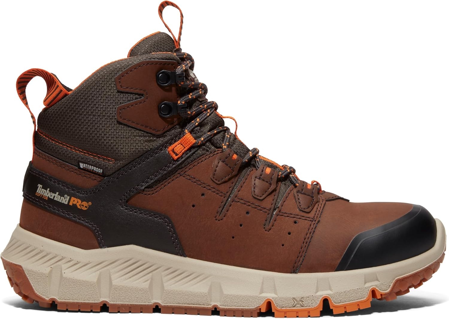 Timberland PRO Men’s Tempe Soft Toe Waterproof Boots(Medium Brown V1)