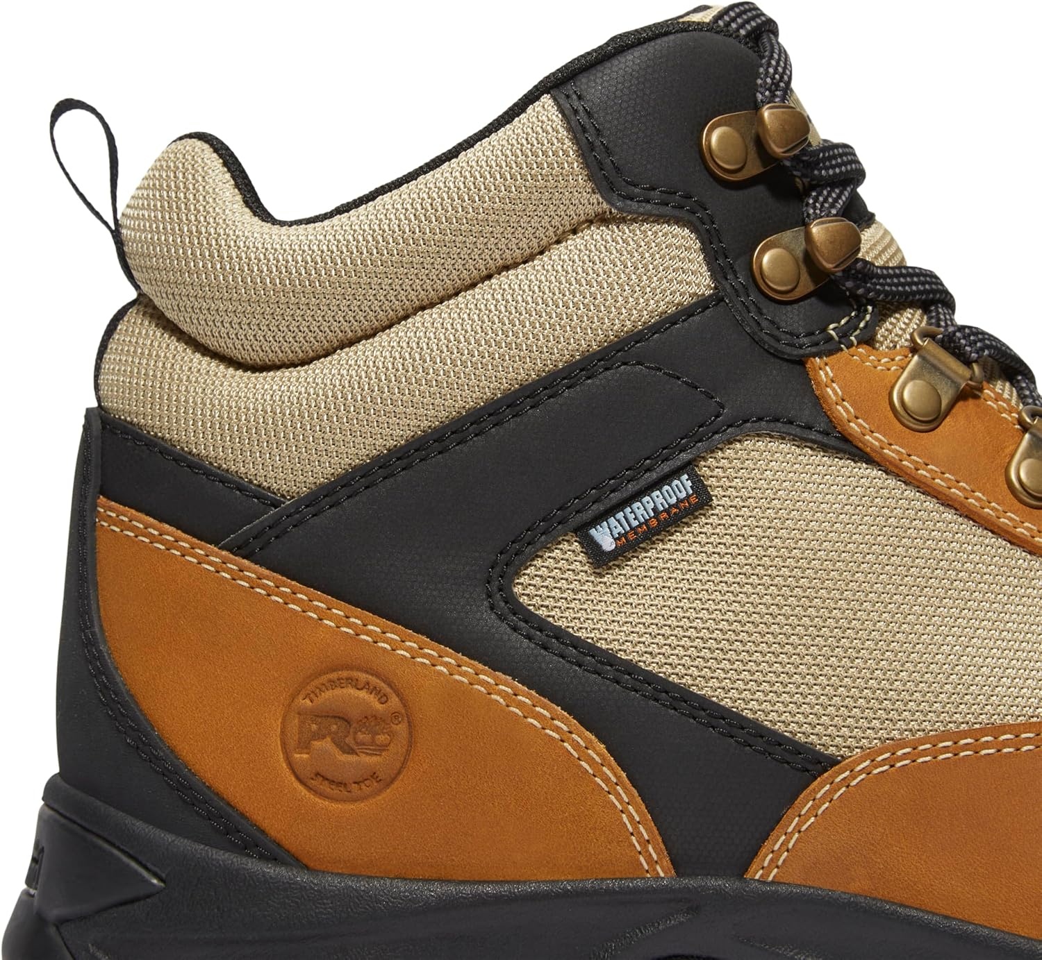 Timberland PRO Men’s Keele Ridge Steel Safety Toe Waterproof Industrial Hiker Work Boot(Wheat V1)