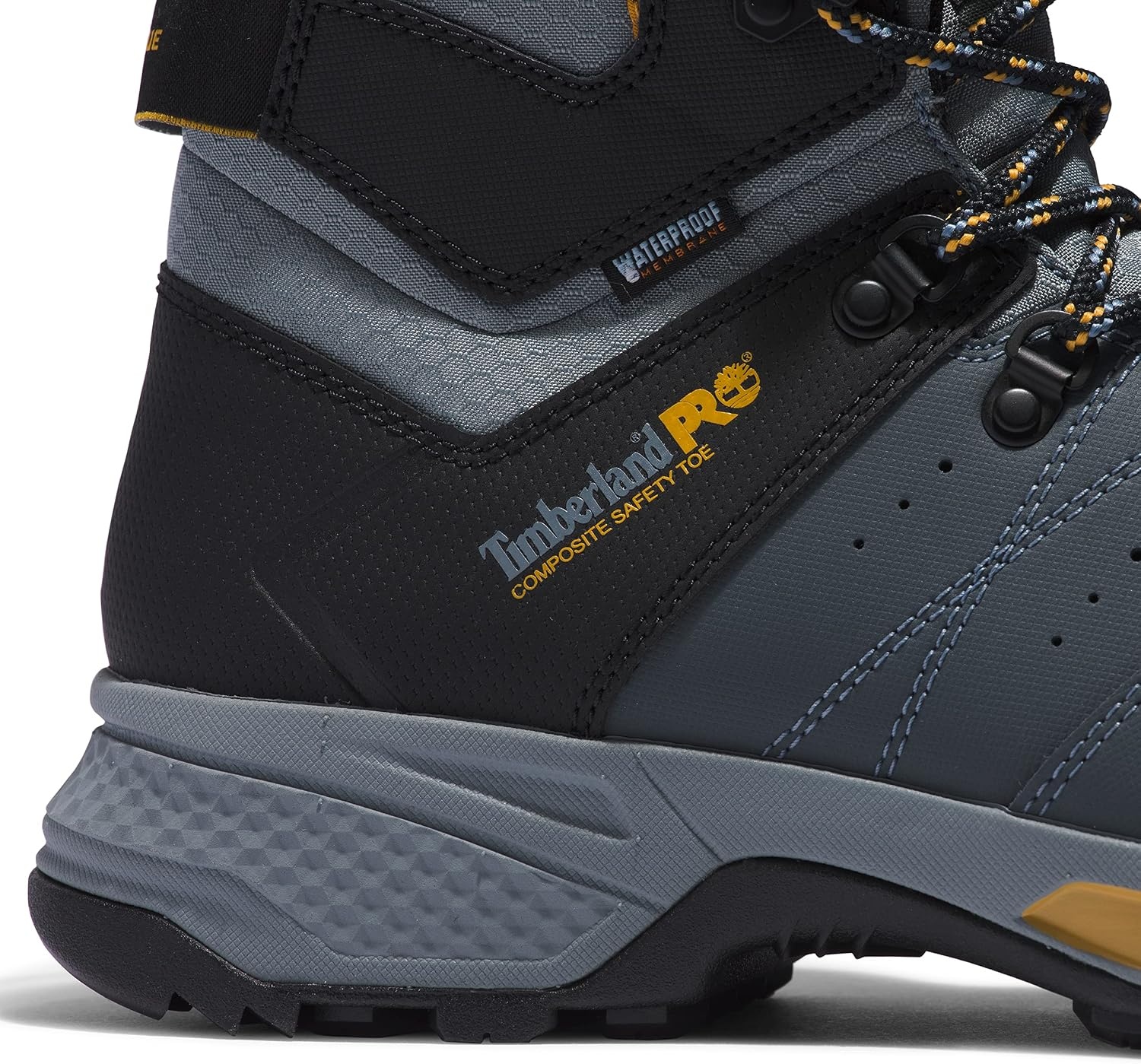 Timberland PRO Switchback 6″ Composite Safety Toe Waterproof(Grey/Yellow)