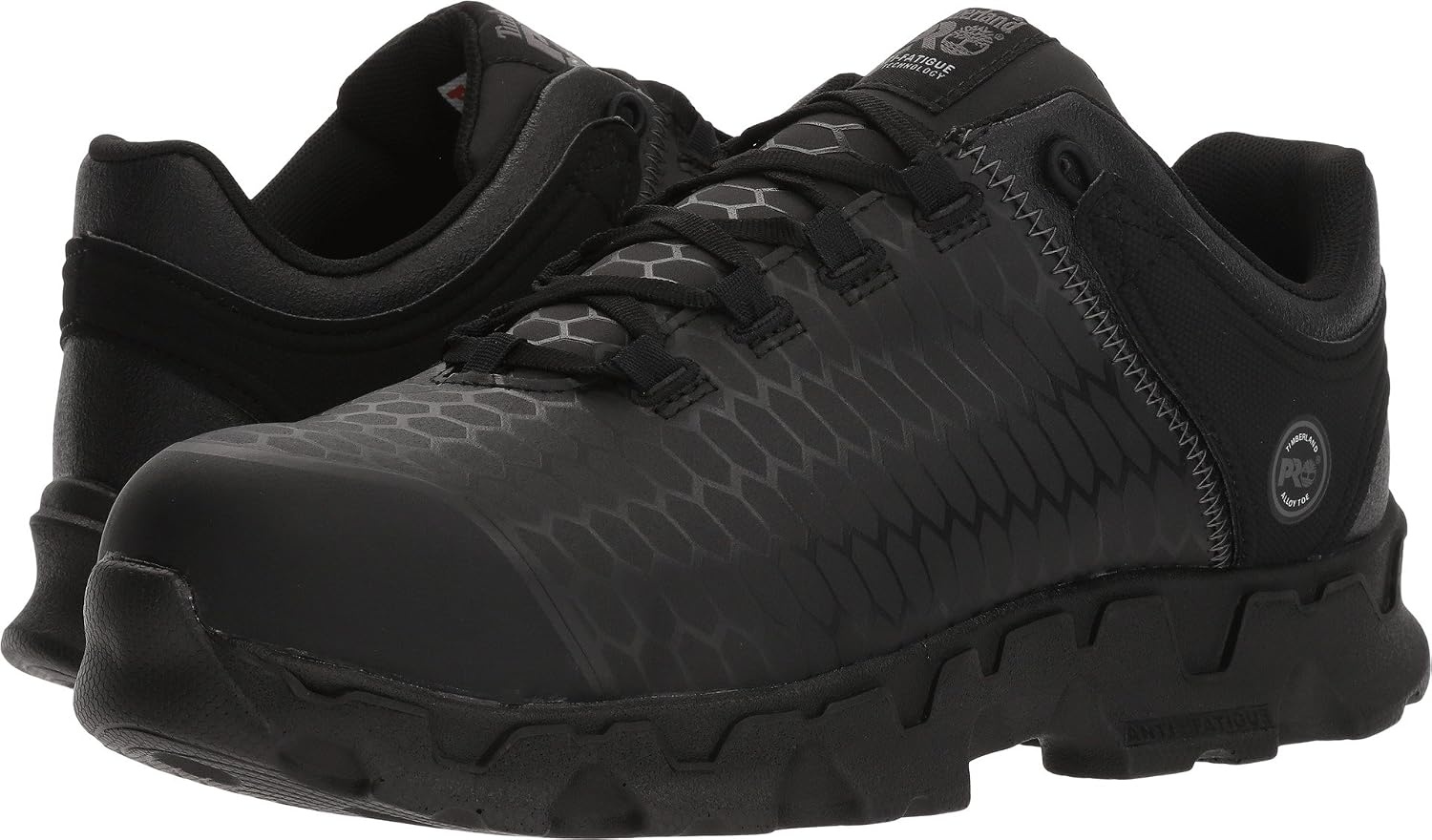 Timberland PRO Men’s Powertrain Sport Alloy-Toe EH Industrial & Construction Shoe(Black Everguard Leather V1)