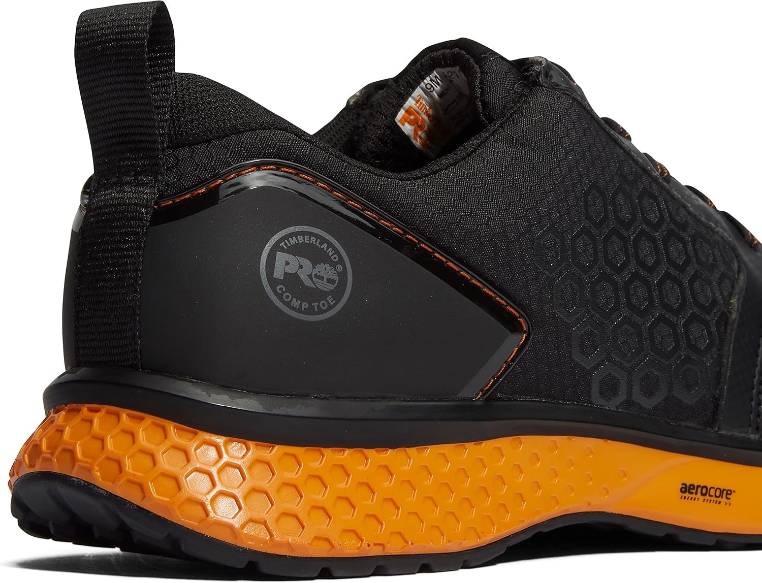 Timberland PRO Men’s Reaxion Athletic Composite Toe Work Shoe(Black/Orange V1)