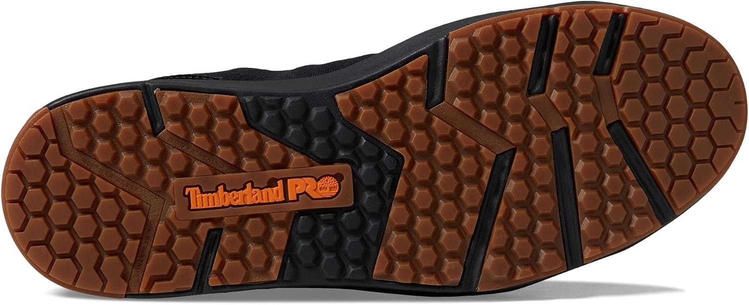 Timberland PRO Men’s Berkley Chukka Composite Safety Toe Industrial Casual Work Shoe(Black/Gum V1)