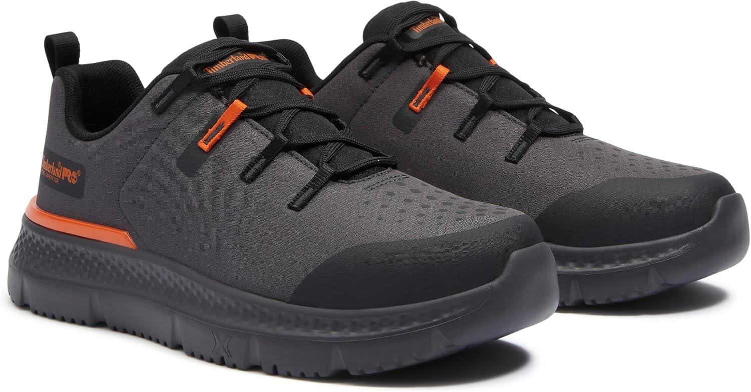 Timberland PRO Men’s Intercept Steel Safety Toe Industrial Athletic Work Shoe(Dark Grey Ripstop)