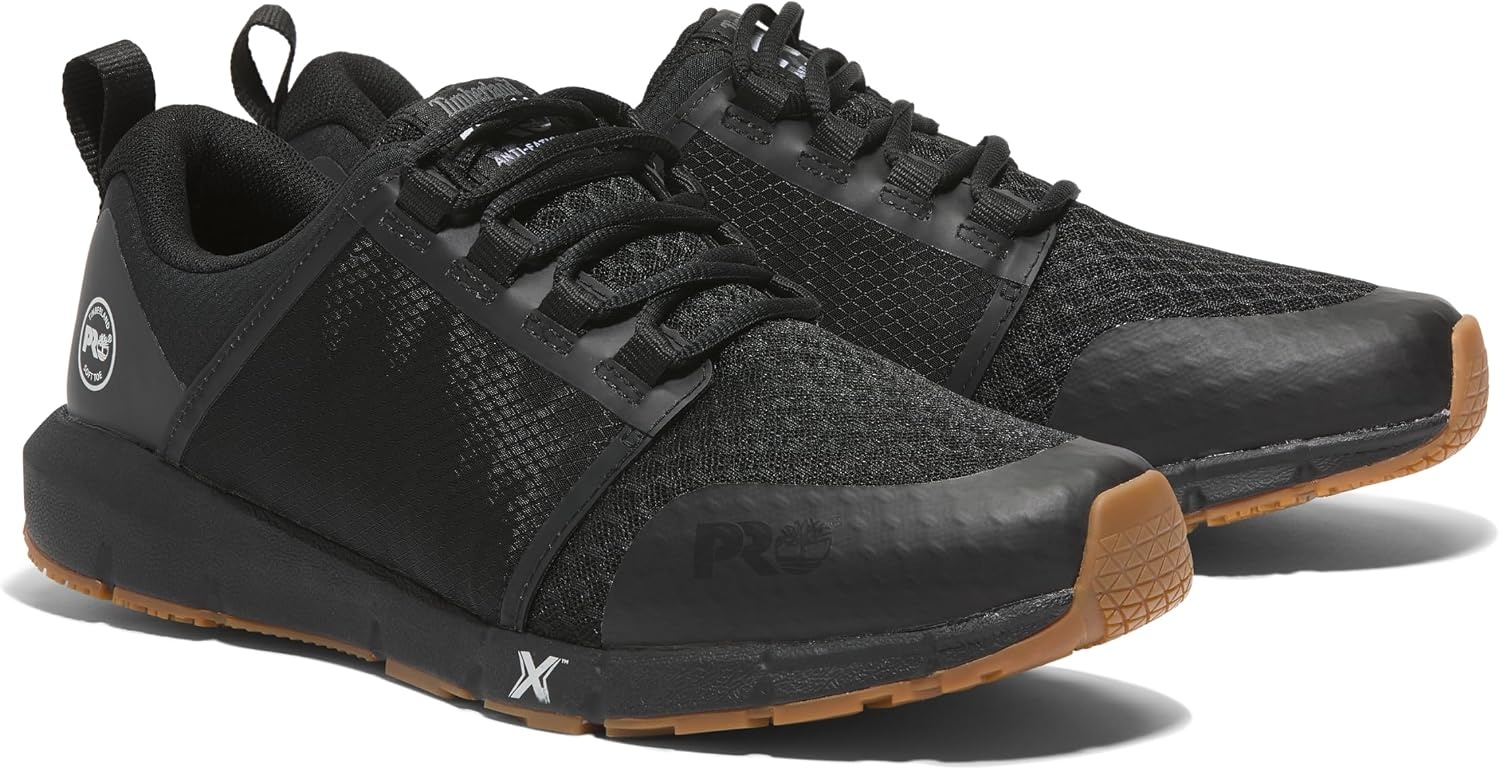 Timberland PRO Men’s Radius Soft Toe Work Shoes(Black/Gum)