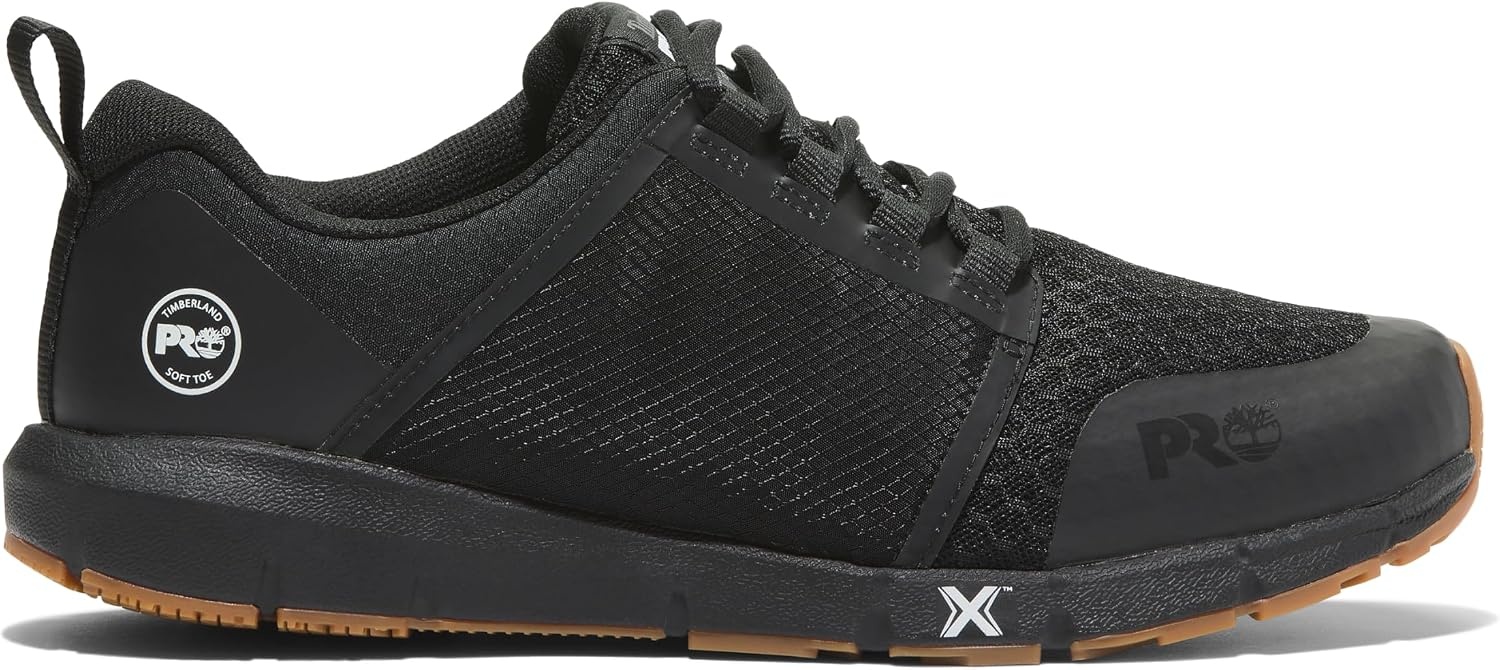 Timberland PRO Men’s Radius Soft Toe Work Shoes(Black/Gum)