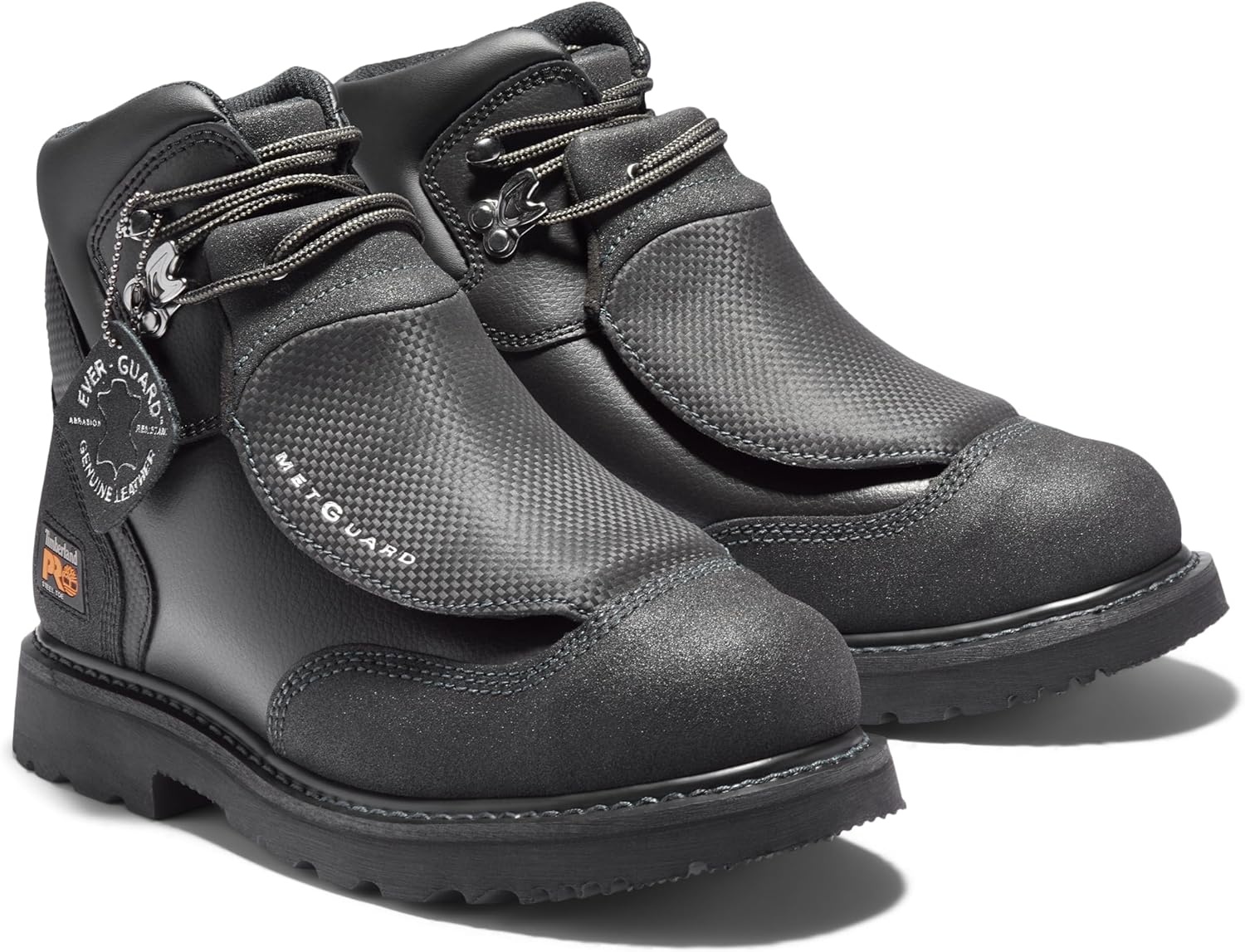 Timberland PRO Men’s External Met Guard 6 Inch Steel Safety Toe Industrial Work Boot(Black)