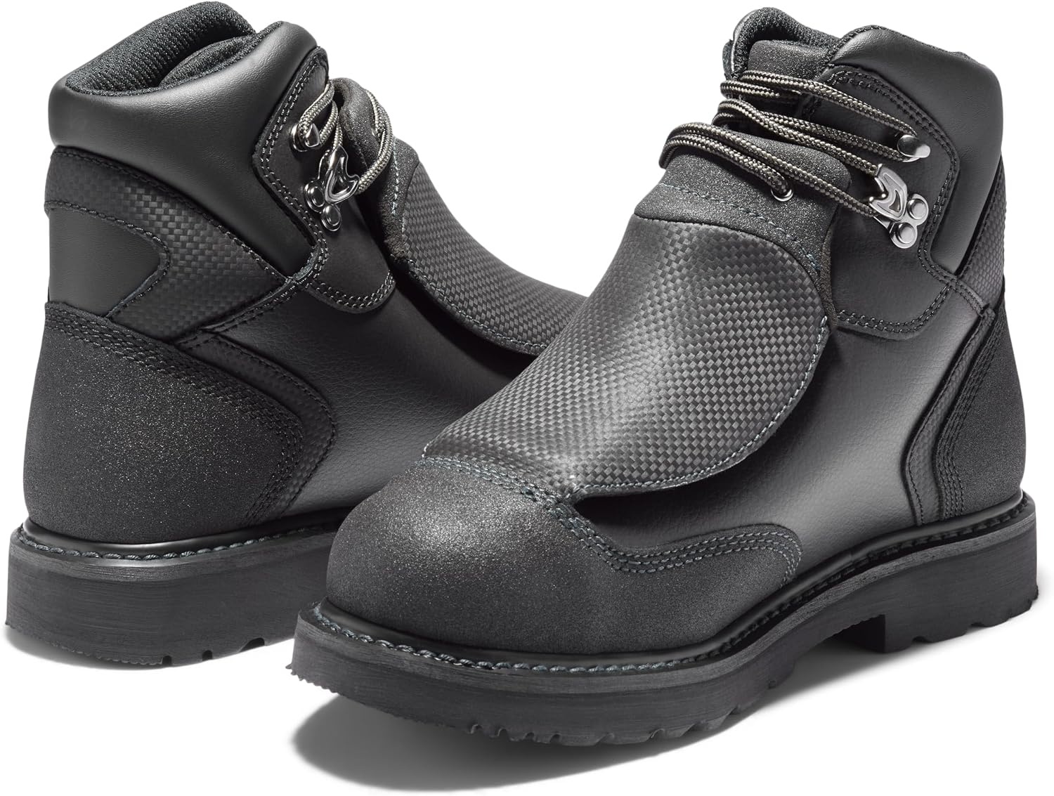 Timberland PRO Men’s External Met Guard 6 Inch Steel Safety Toe Industrial Work Boot(Black)