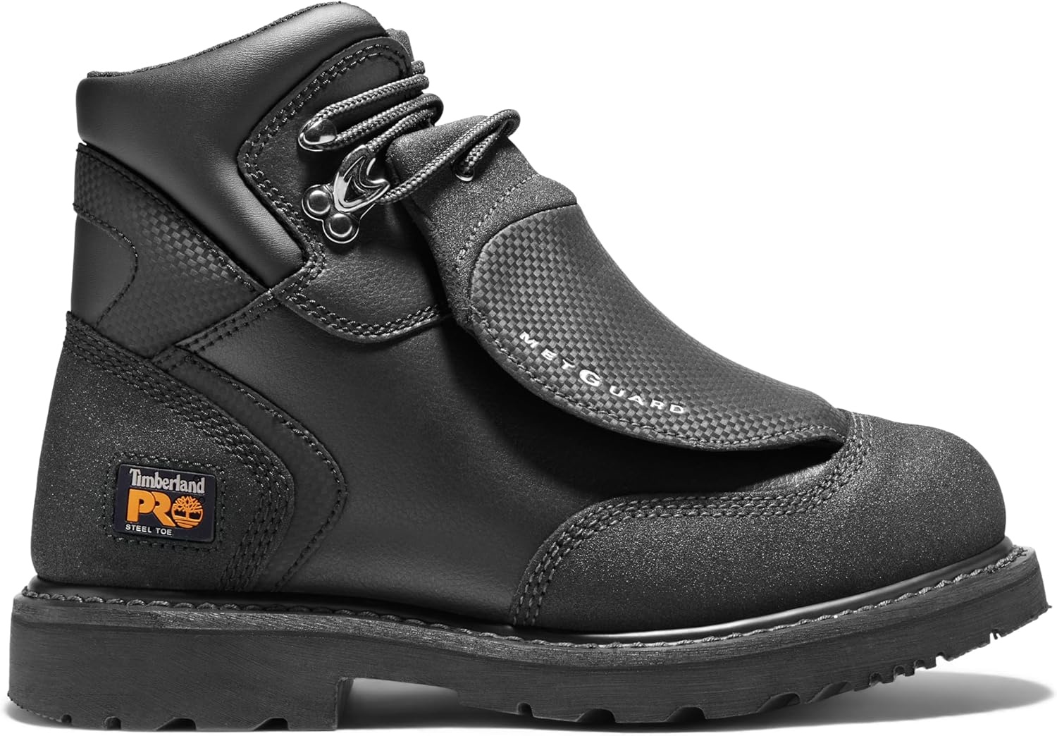 Timberland PRO Men’s External Met Guard 6 Inch Steel Safety Toe Industrial Work Boot(Black)