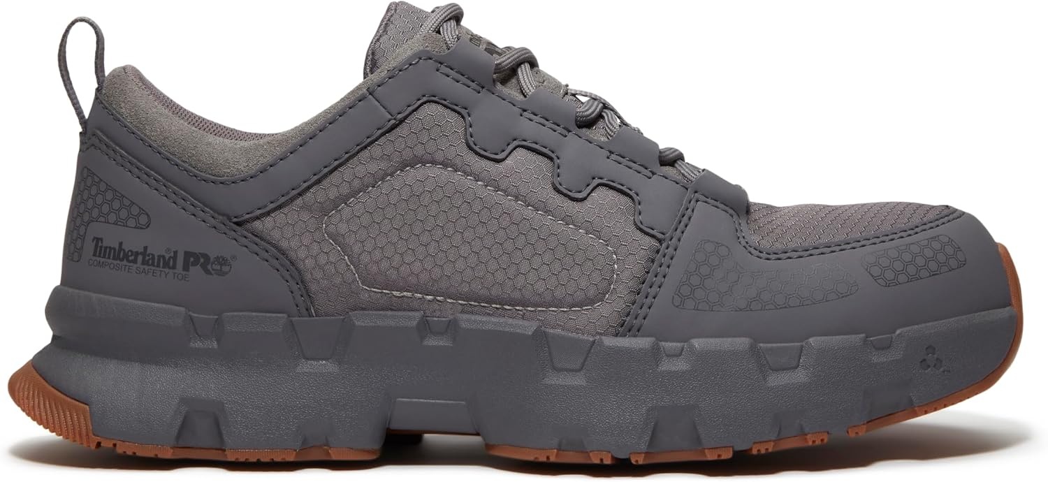 Timberland PRO Men’s Powertrain Ev Composite Safety Toe Static Dissipative Industrial Athletic Work Shoe(Medium Grey V1)