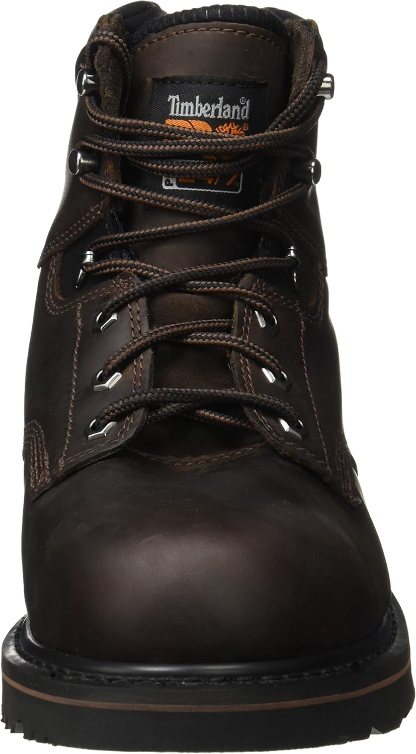Timberland PRO Men’s Pit Boss 6 Inch Steel Safety Toe Industrial Work Boot(Brown)