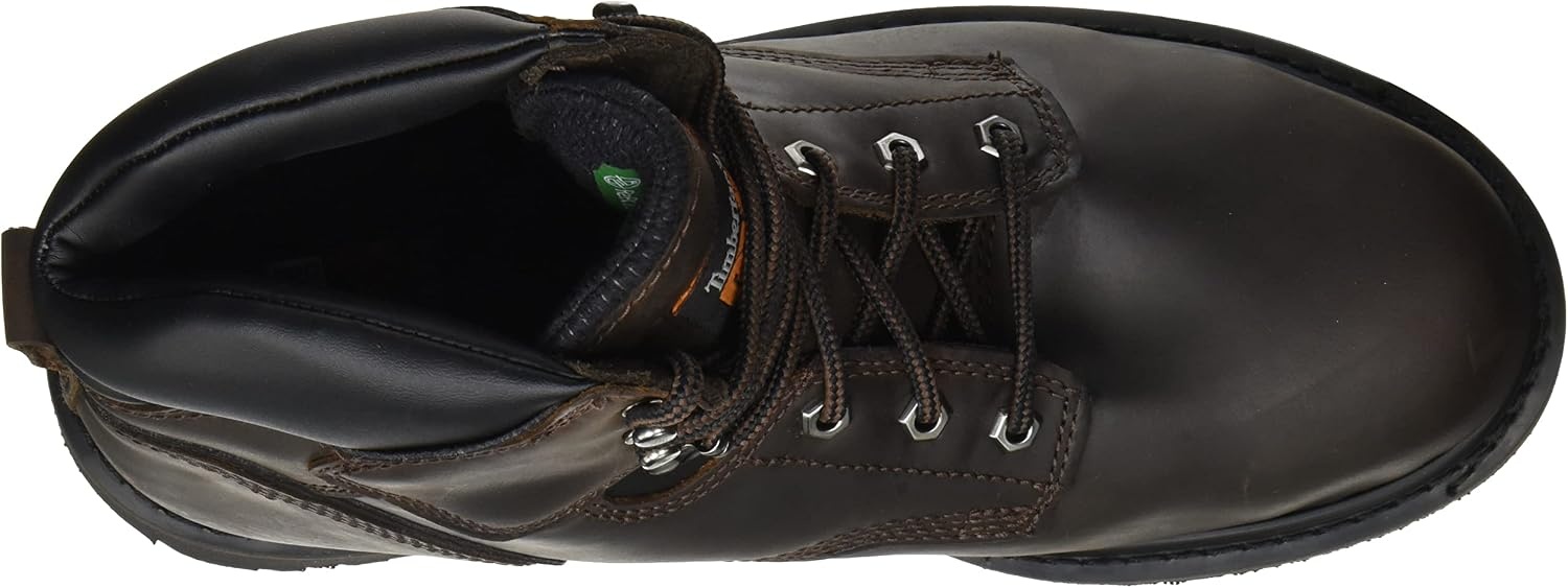 Timberland PRO Men’s Pit Boss 6 Inch Steel Safety Toe Industrial Work Boot(Brown)