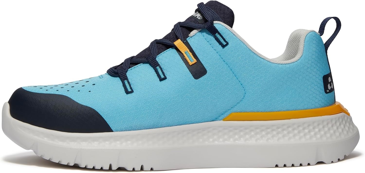 Timberland PRO Men’s Intercept Steel Safety Toe Industrial Athletic Work Shoe(Medium Blue/White V1)