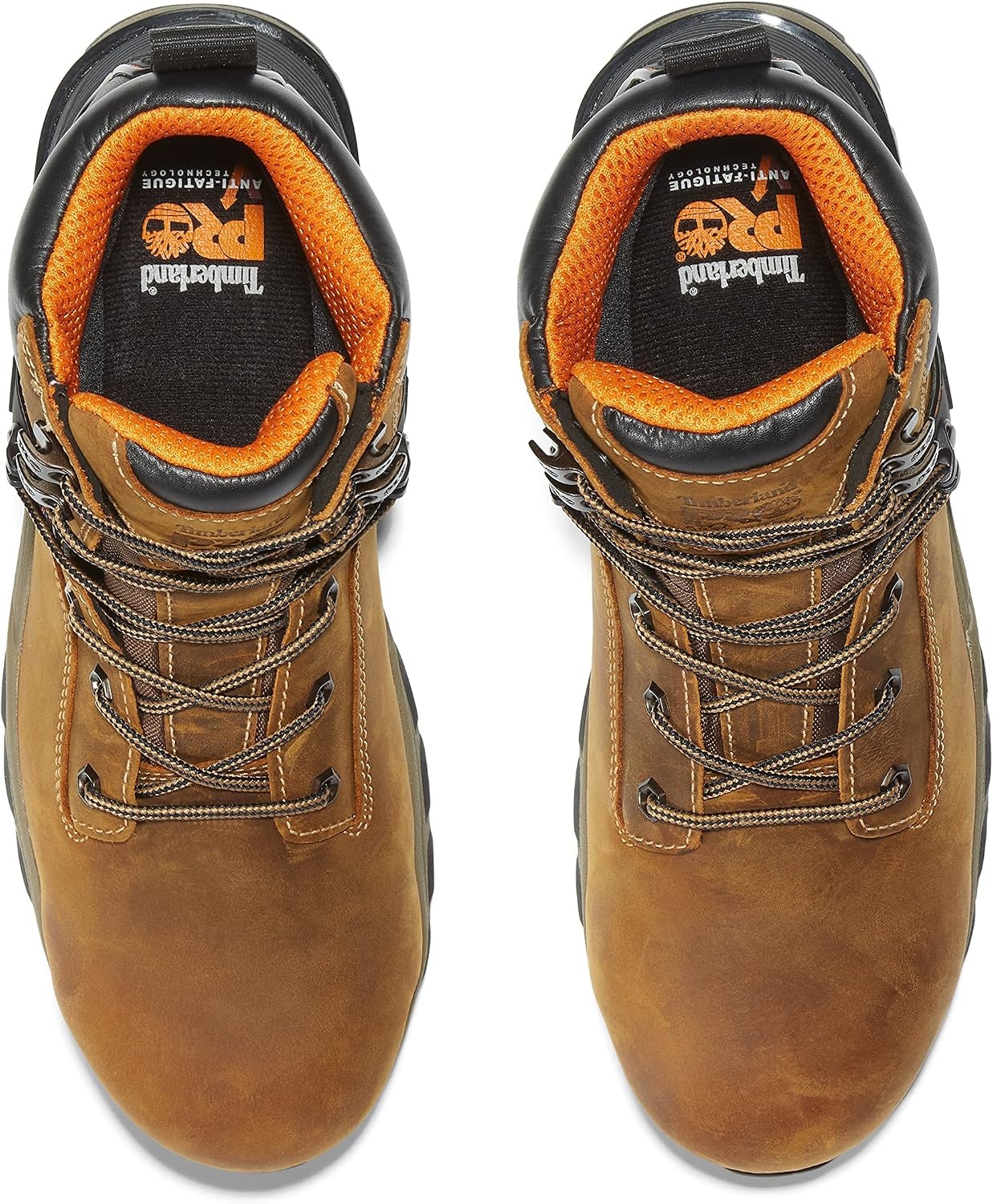 Timberland PRO Men’s Hypercharge 6 Inch Composite Safety Toe Waterproof Industrial Work Boot(Brown Distressed-2024 New)