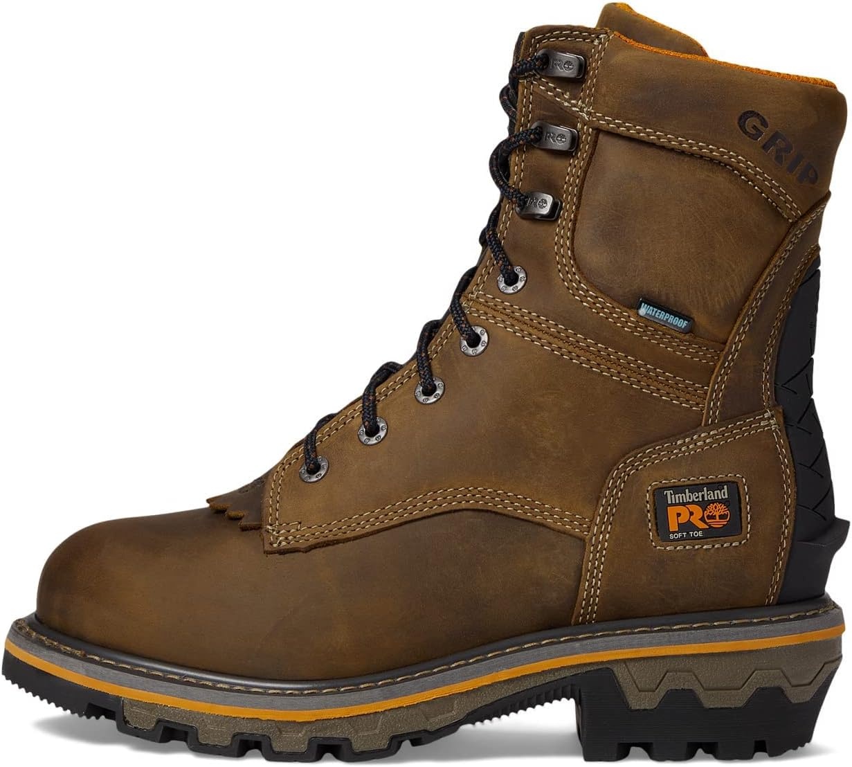 Timberland PRO Boondock HD Logger 8″ Soft Toe Waterproof(Earth Bandit Brown)