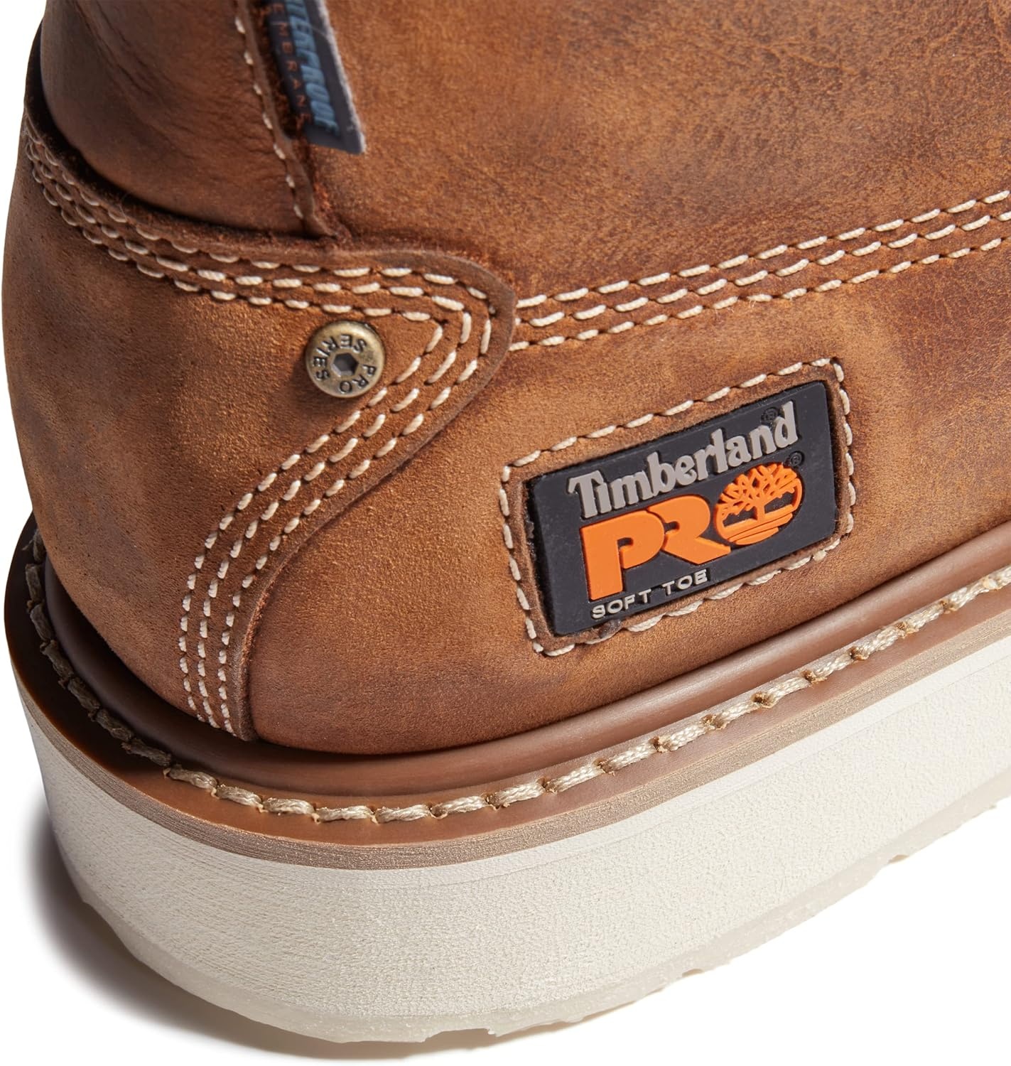 Timberland PRO mens Gridworks Wedge 6 Inch Moc Soft Toe Waterproof Industrial Work Boot(Golden Brown)