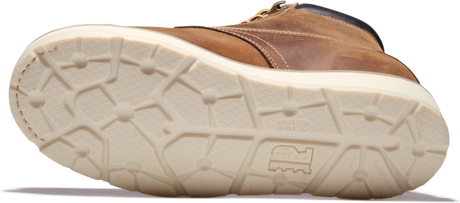 Timberland PRO mens Gridworks Wedge 6 Inch Moc Soft Toe Waterproof Industrial Work Boot(Golden Brown)