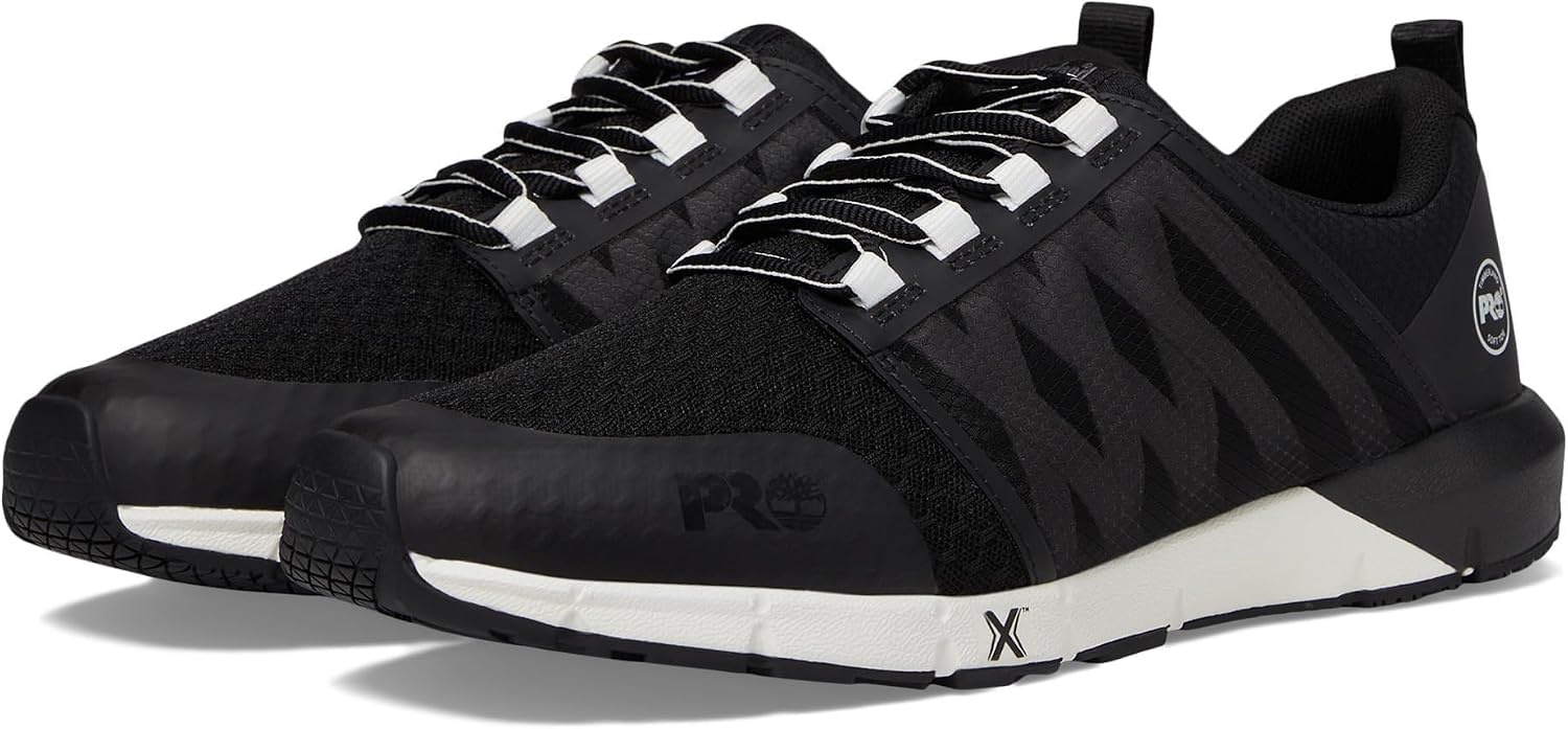 Timberland PRO Men’s Radius Soft Toe Work Shoes(Black/White 1)