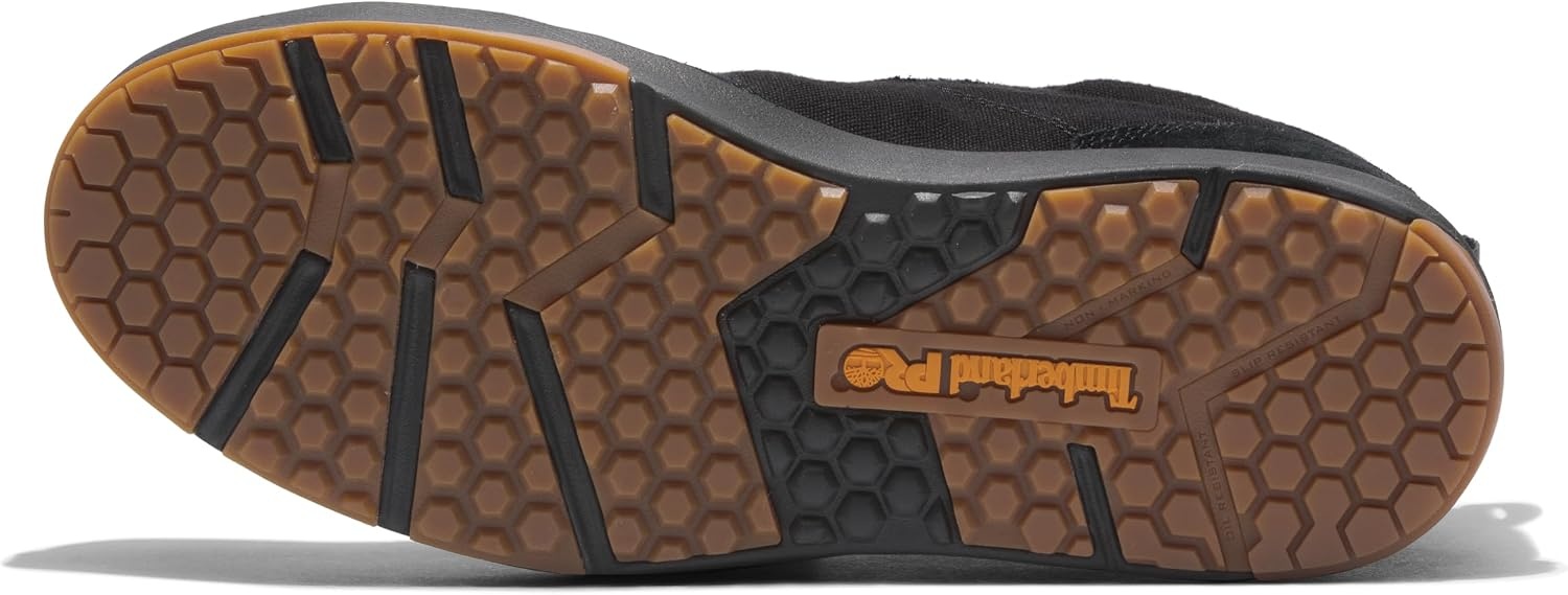 Timberland PRO Men’s Berkley Chukka Composite Safety Toe Industrial Casual Work Shoe(Black/Gum)