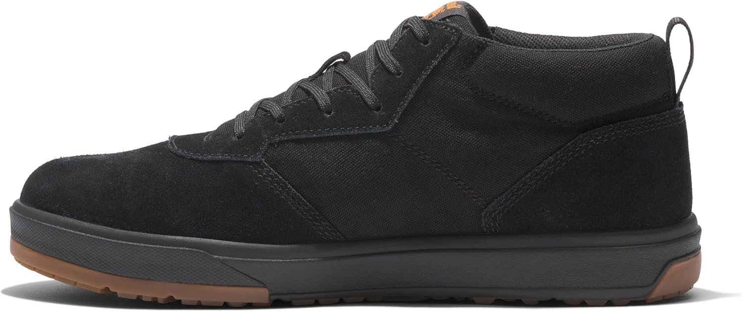 Timberland PRO Men’s Berkley Chukka Composite Safety Toe Industrial Casual Work Shoe(Black/Gum)