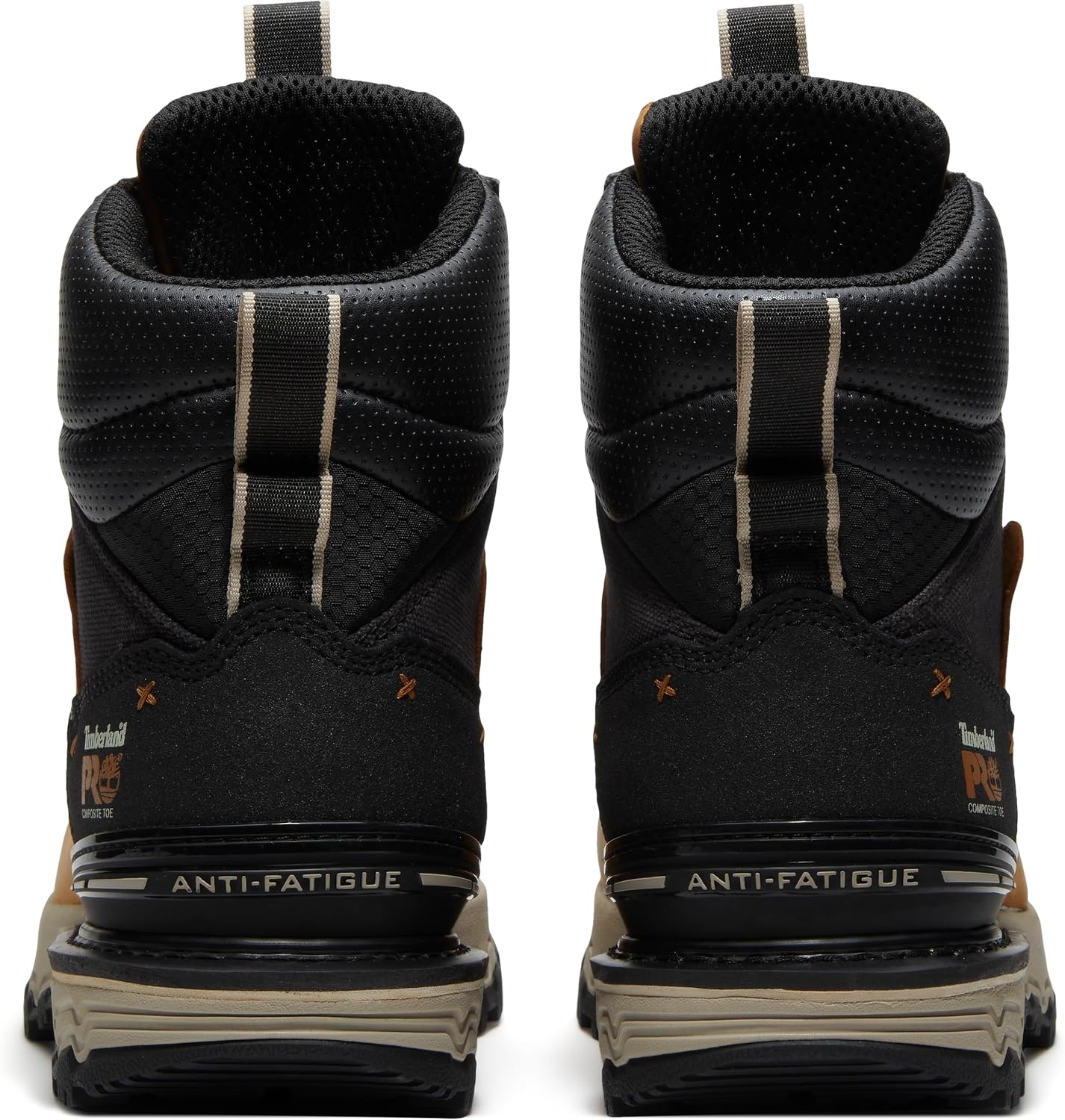 Timberland PRO Mens 6 Grey/Black Boondock Comp Toe WP SR Boot(Wheat Full Grain/Black)