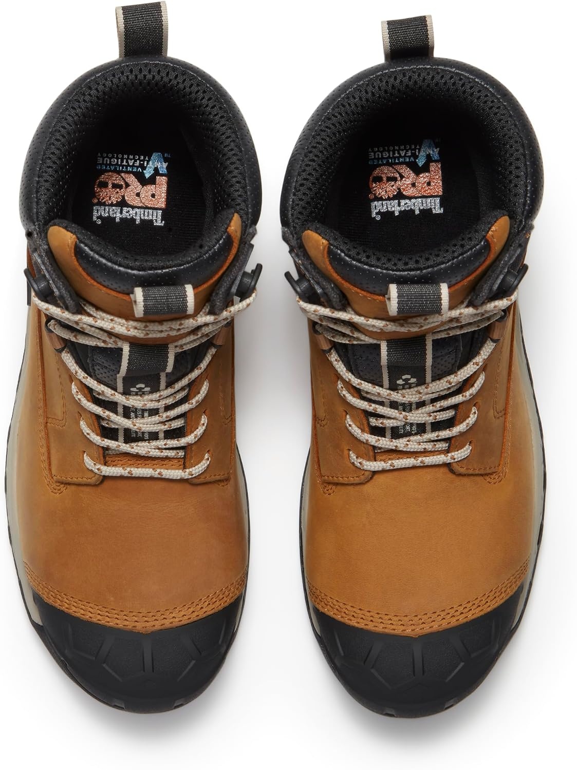 Timberland PRO Mens 6 Grey/Black Boondock Comp Toe WP SR Boot(Wheat Full Grain/Black)