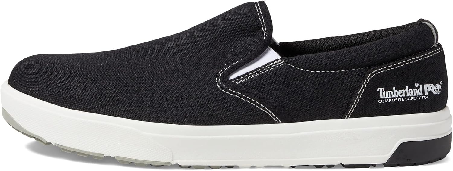Timberland PRO Berkley Slip-On Composite Safety Toe(Black/White V1)