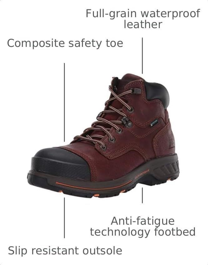 Timberland PRO mens Helix Hd 6″ Composite Safety Toe WaterproofIndustrial & Construction Shoe(Tempest V1)