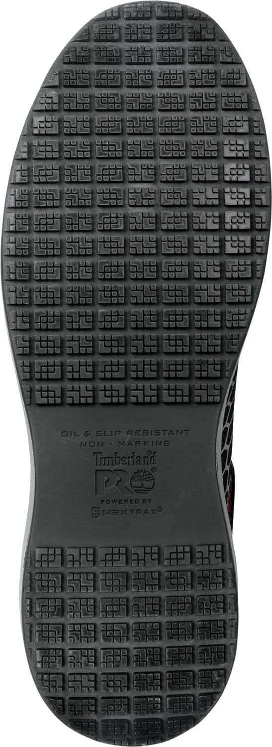 Timberland PRO Mens Powerdrive MaxTRAX Composite Toe SRO(Black/Red)