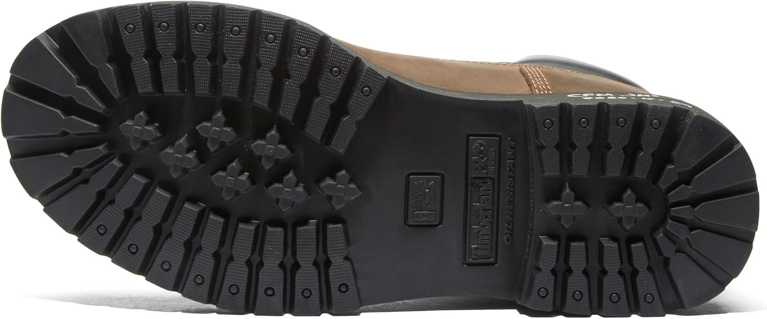 Timberland PRO Men’s Direct Attach 6 Inch Soft-toe Insulated Waterproof Industrial Work Boot(Brown)
