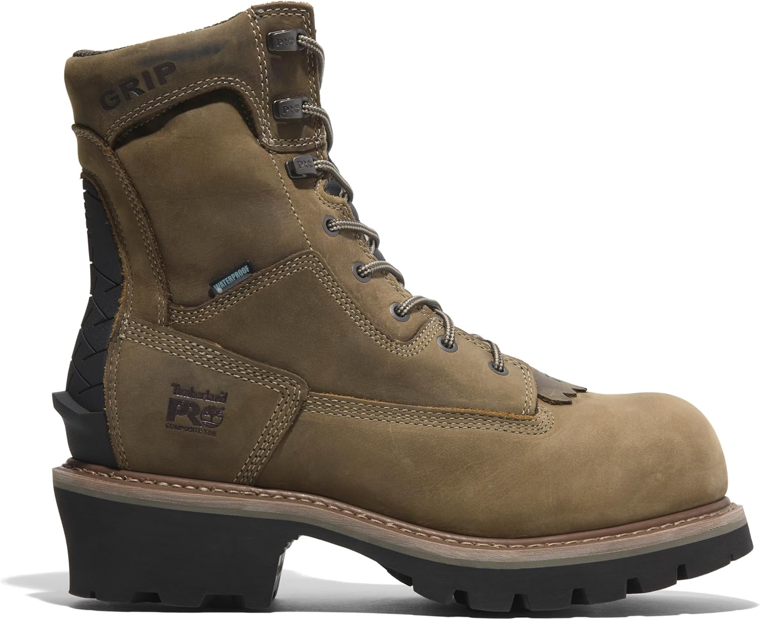 Timberland PRO Evergreen, Men’s, Brown, Comp Toe, EH, WP/Insulated Logger(Turkish Coffee)