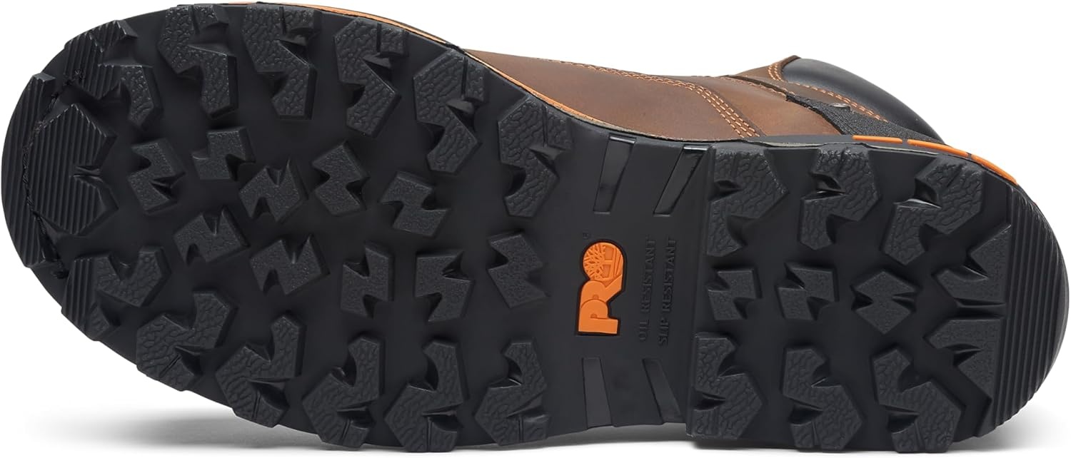 Timberland PRO Boondock, Men’s, BOA Fit System, Comp Toe, EH, PR, WP, Slip Resistant, 6 Inch, Work Boot(Mocha Brown)