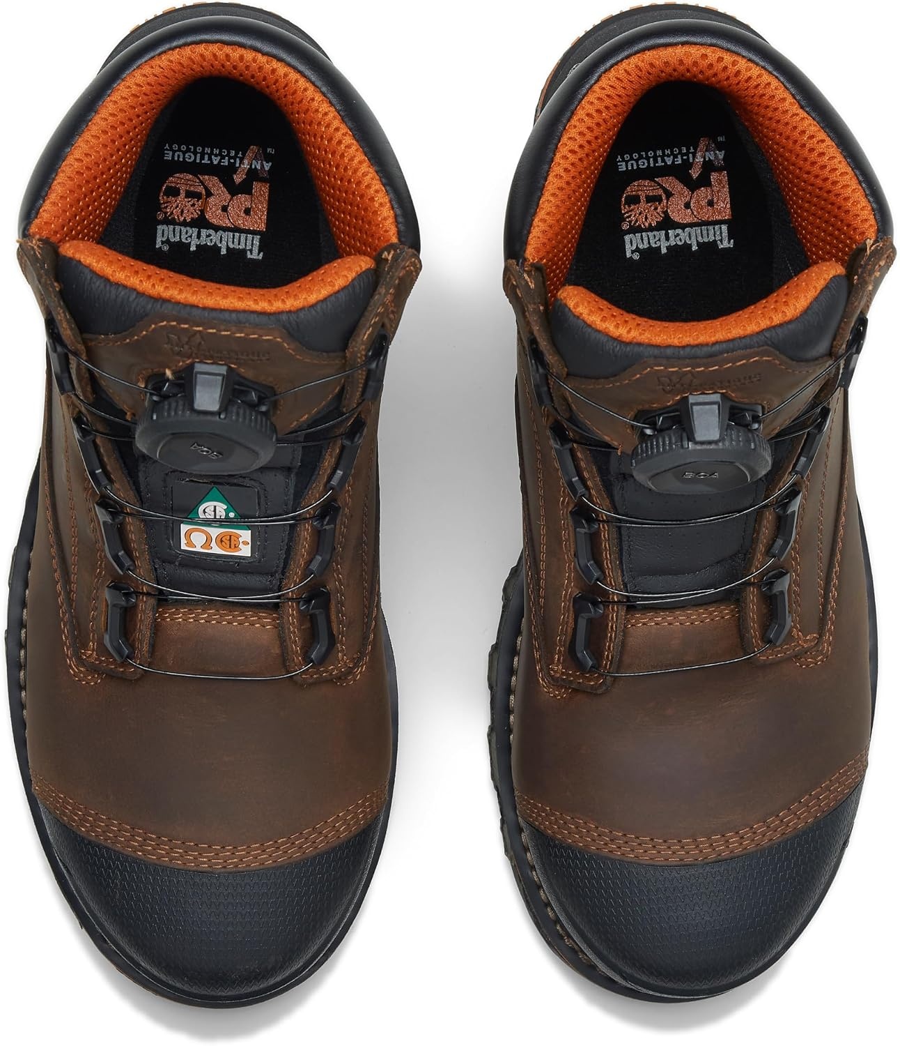 Timberland PRO Boondock, Men’s, BOA Fit System, Comp Toe, EH, PR, WP, Slip Resistant, 6 Inch, Work Boot(Mocha Brown)