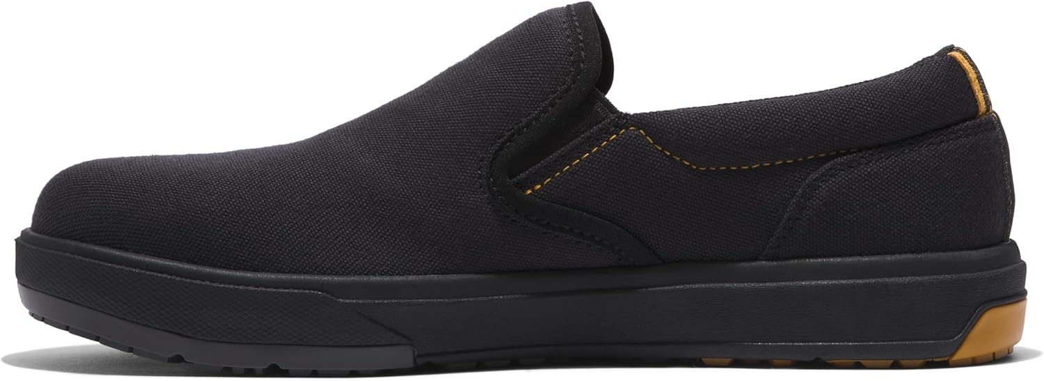 Timberland PRO Men’s Berkley Slip-on Composite Safety Toe Static Dissipative Industrial Casual Work Shoe(Grey/Yellow)
