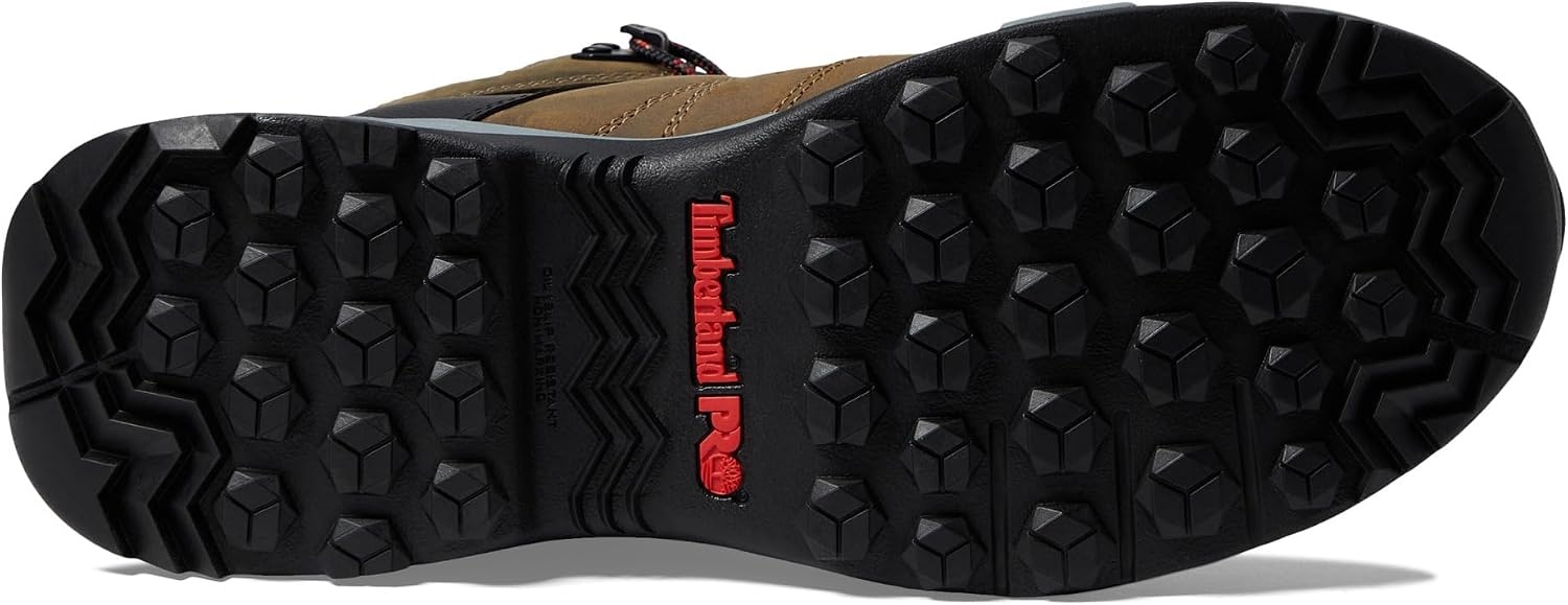 Timberland PRO Switchback 6″ Composite Safety Toe Waterproof(Brown Turkish Coffee/Red-2024 New)