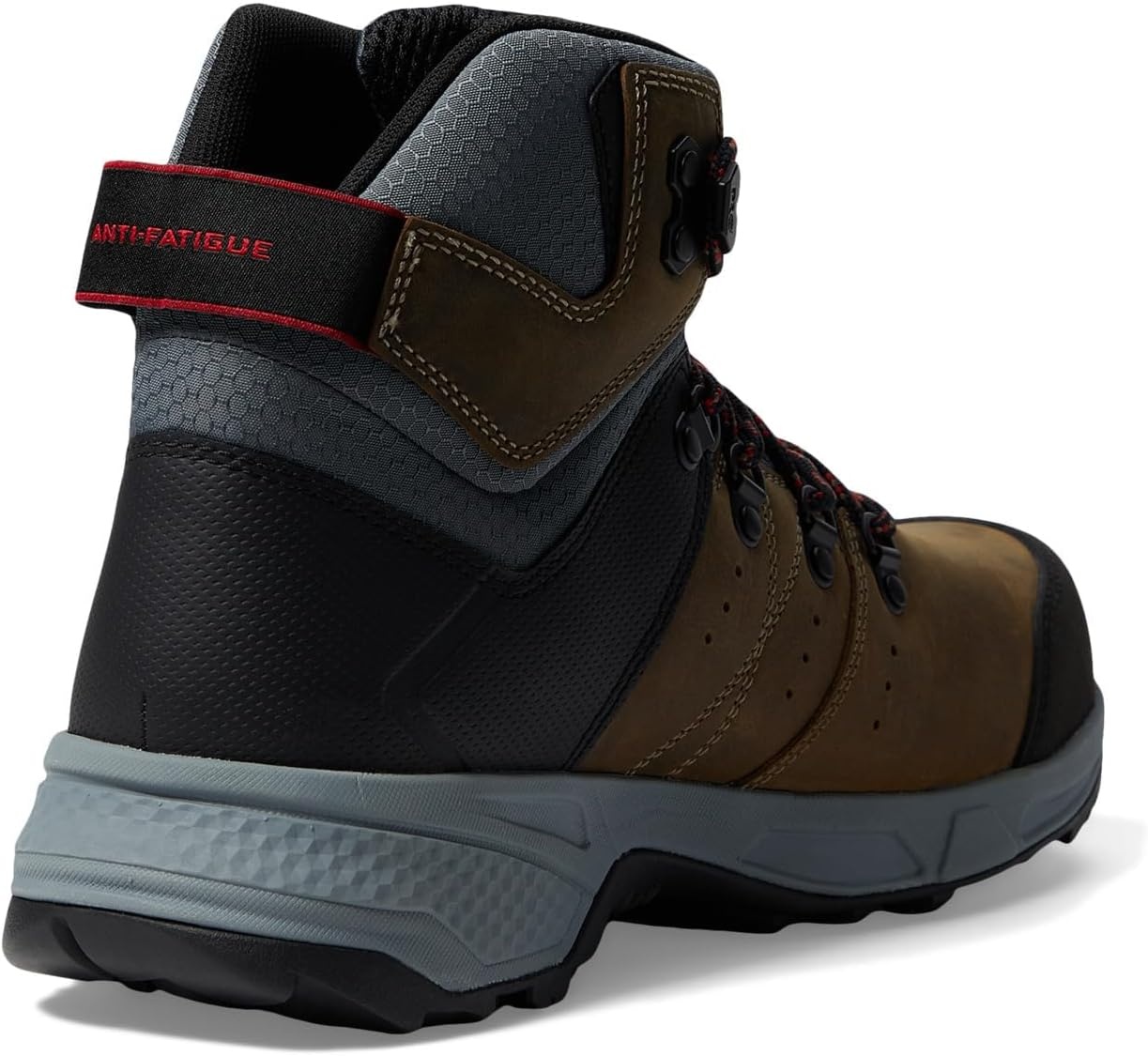 Timberland PRO Switchback 6″ Composite Safety Toe Waterproof(Brown Turkish Coffee/Red-2024 New)