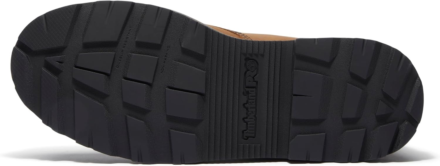 Timberland PRO Titan Tasker 6 Inch Alloy Safety Toe Waterproof Industrial Work Boots(Light Brown Full Grain)
