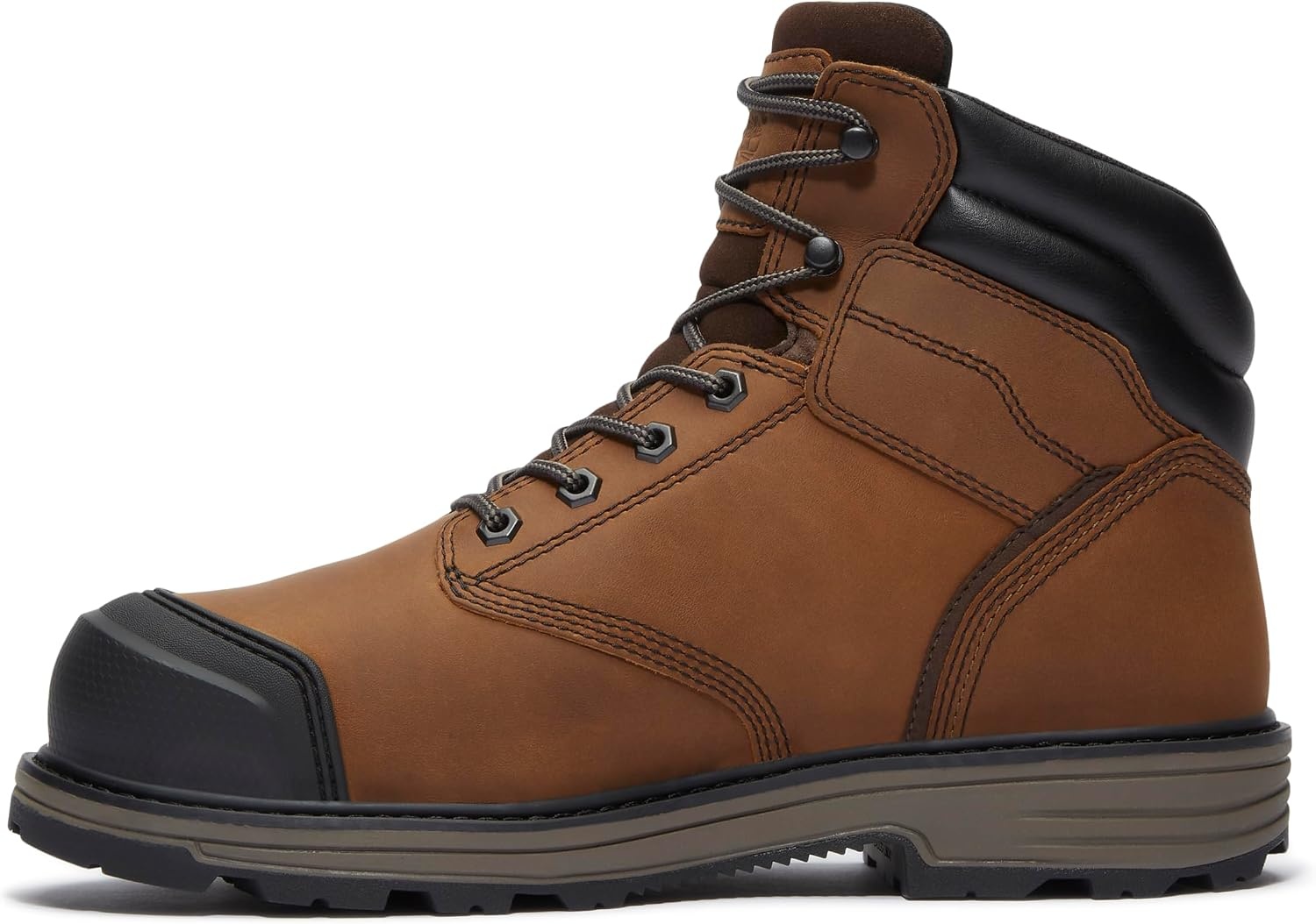 Timberland PRO Titan Tasker 6 Inch Alloy Safety Toe Waterproof Industrial Work Boots(Light Brown Full Grain)