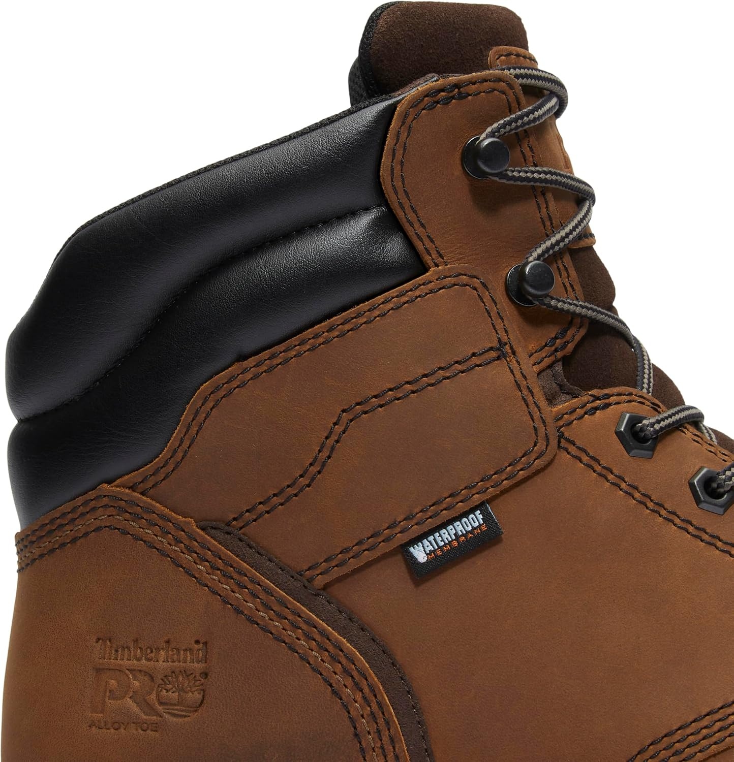 Timberland PRO Titan Tasker 6 Inch Alloy Safety Toe Waterproof Industrial Work Boots(Light Brown Full Grain)