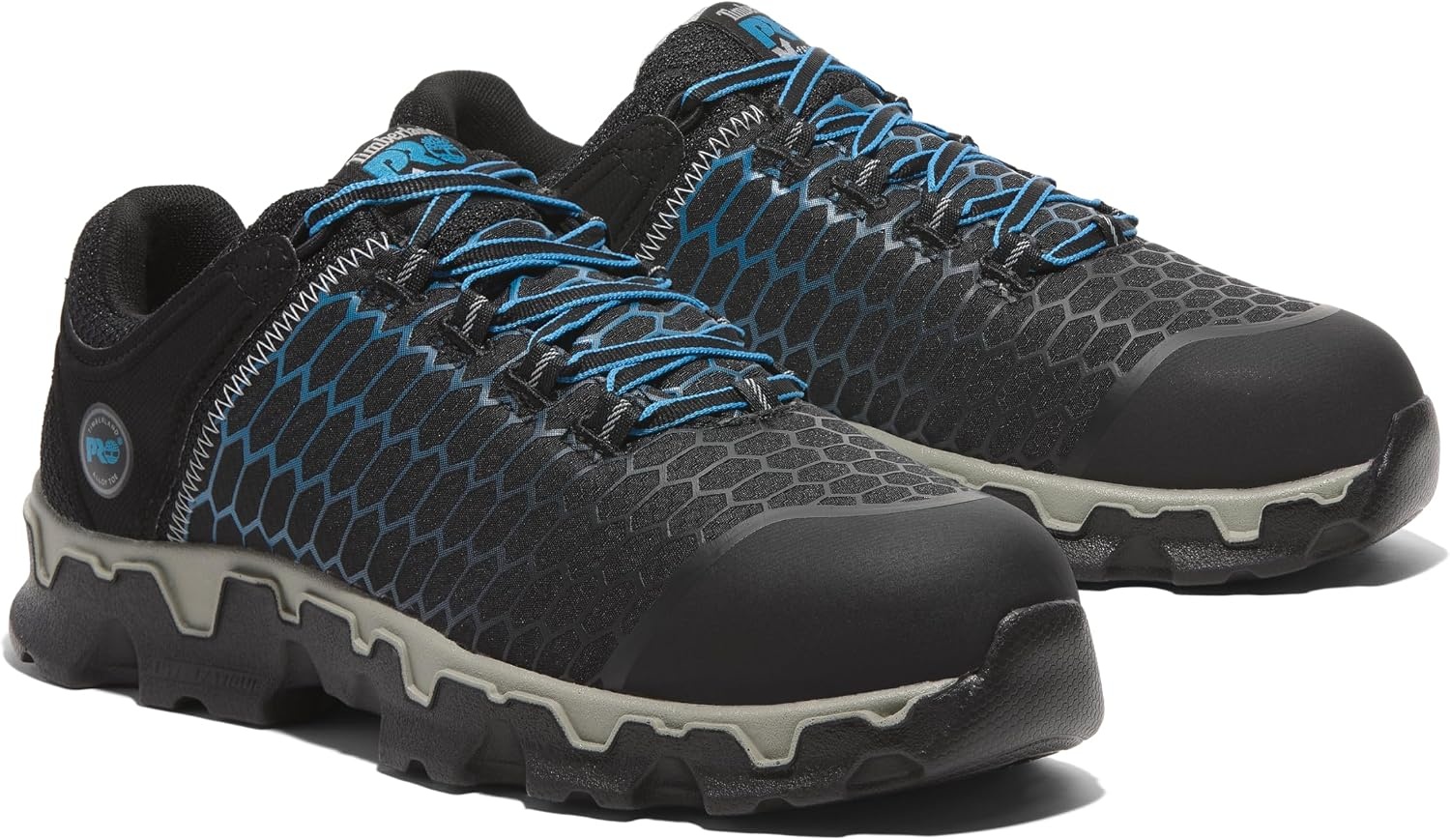 Timberland PRO Men’s Powertrain Sport Alloy-Toe EH Industrial & Construction Shoe(Black/Blue)