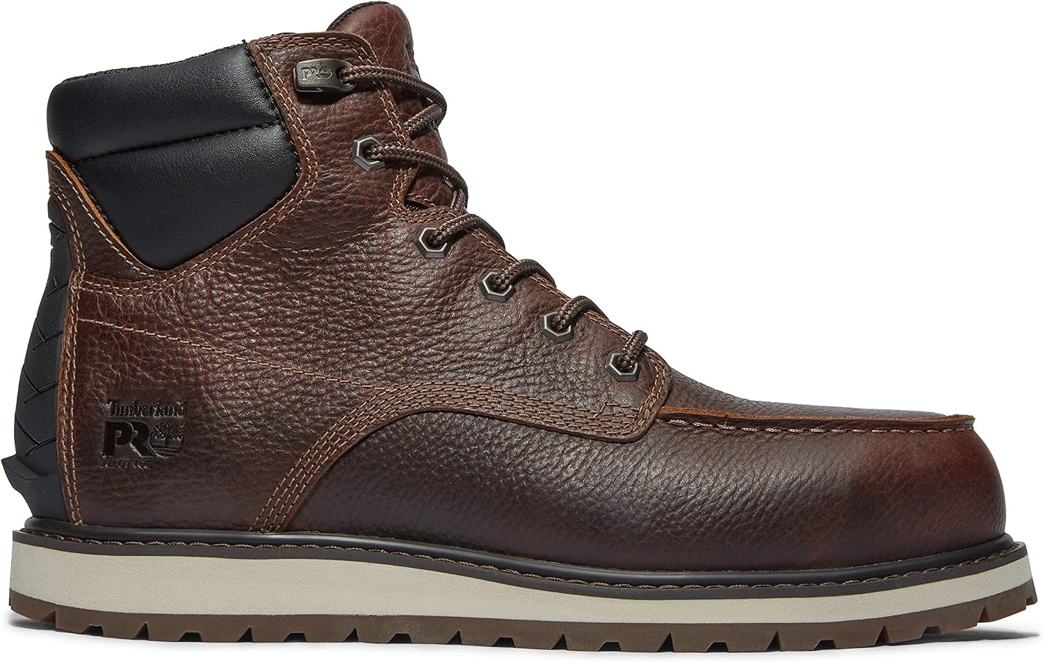 Timberland PRO Men’s Irvine Wedge 6 Inch Alloy Safety Toe Industrial Work Boot(Brown)