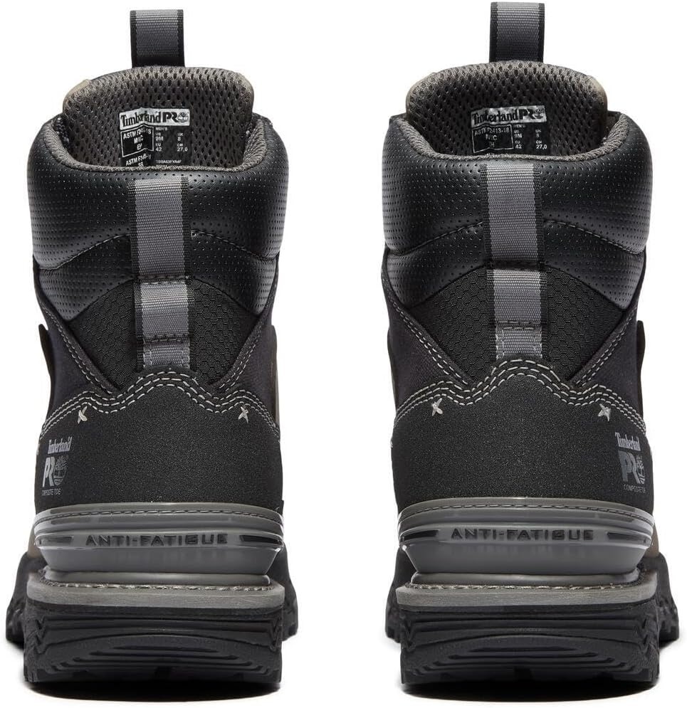 Timberland PRO Mens 6 Grey/Black Boondock Comp Toe WP SR Boot(Grey/Black)
