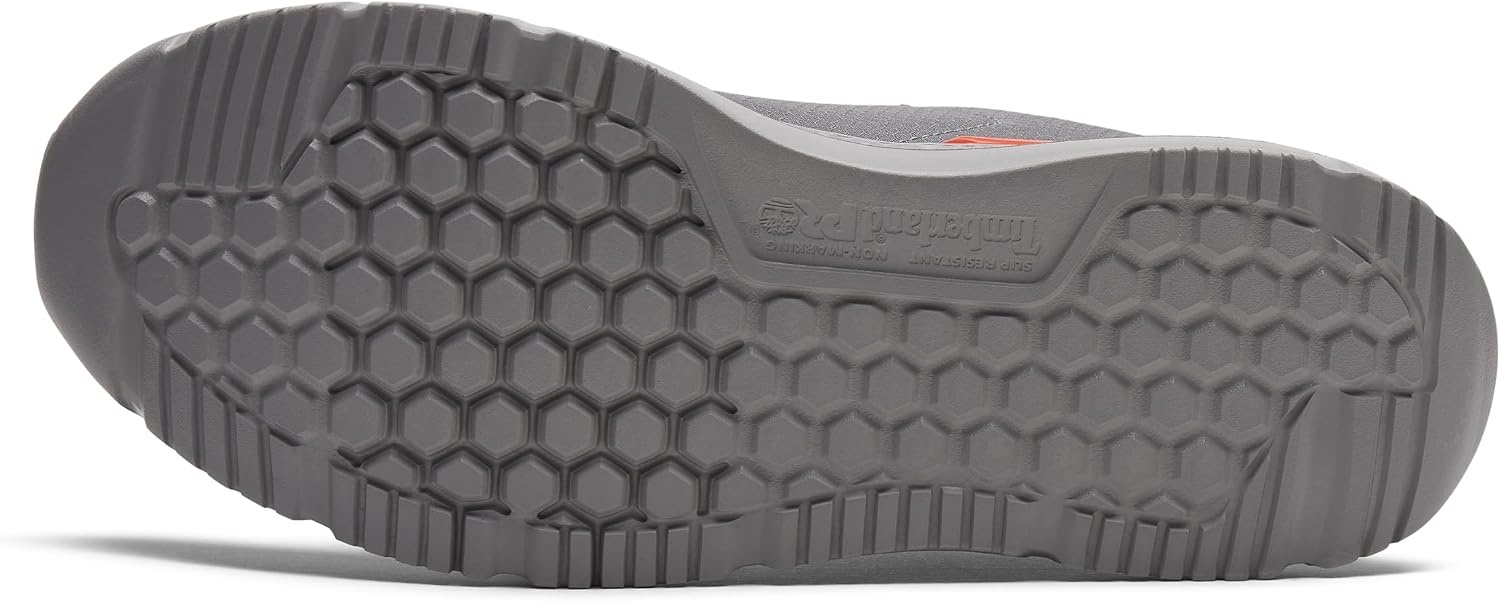 Timberland PRO Men’s Intercept Steel Safety Toe Industrial Athletic Work Shoe(Grey/Red V1)