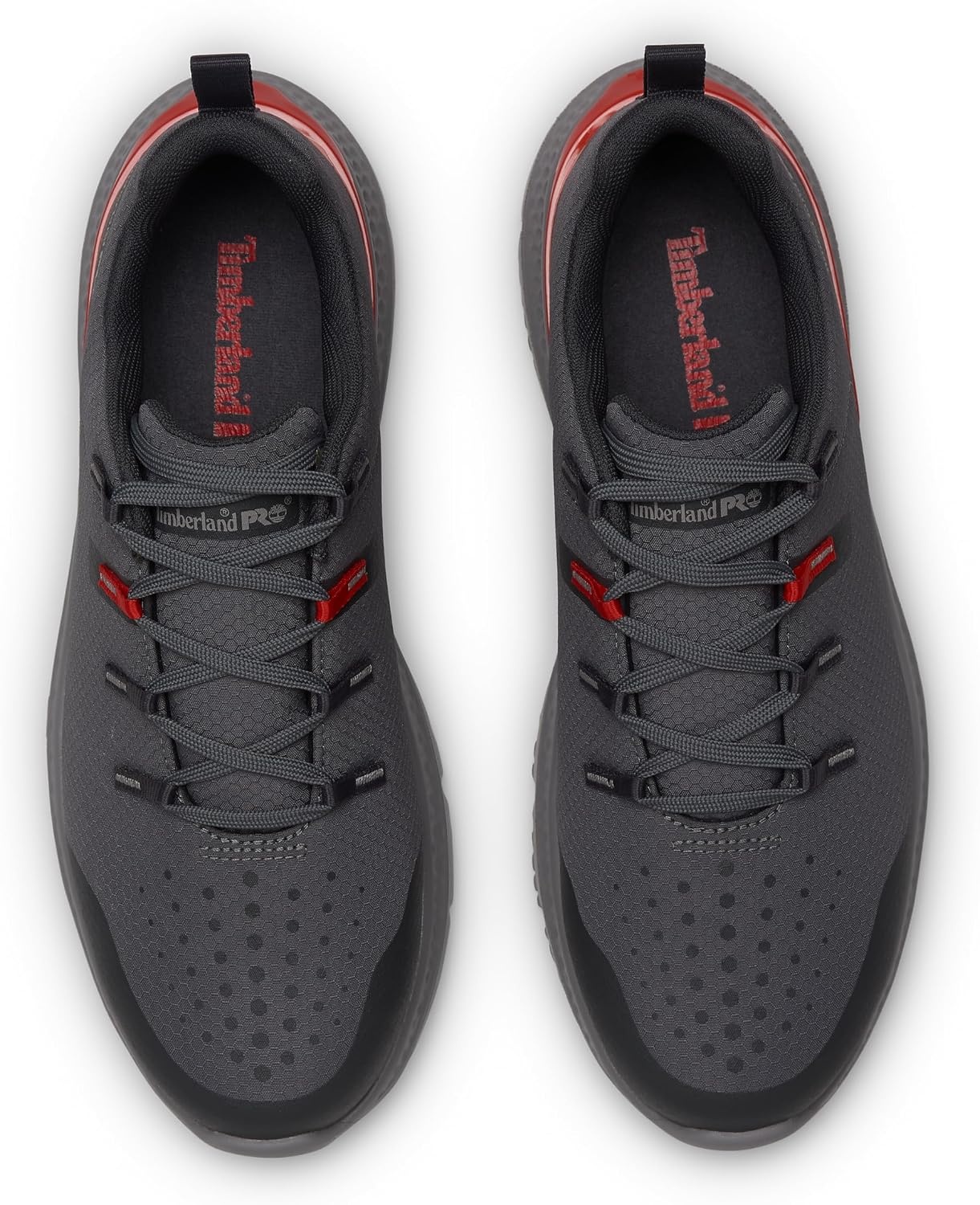 Timberland PRO Men’s Intercept Steel Safety Toe Industrial Athletic Work Shoe(Grey/Red V1)